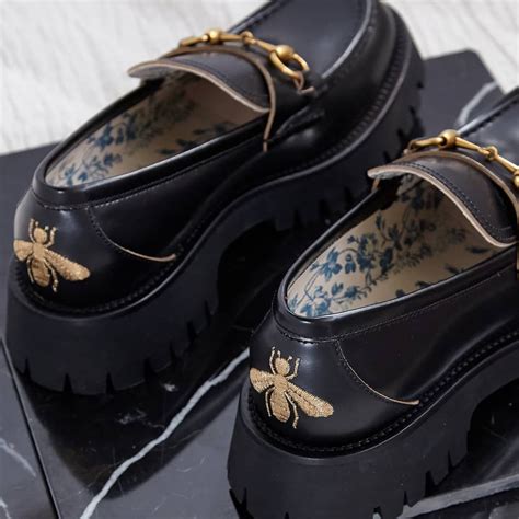 gucci butterfly loafers|Women's Gucci Designer Oxfords & Loafers .